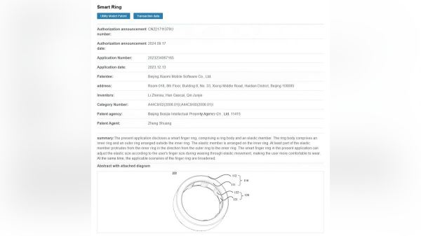 Xiaomi готовит революционное умное кольцо с адаптивным размером