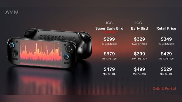Стала известна цена портативной игровой консоли AYN Odin2 Portal на базе Android